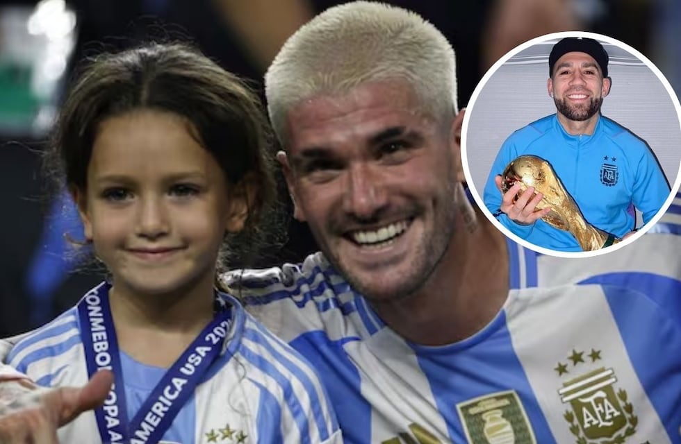 ¡Una familia! Así fue el adorable momento entre Rodrigo De Paul y su hija Francesca, que involucró a Nicolás Otamendi