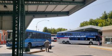 Terminal de ómnibus de General Alvear. Gentileza Fm Viñas.
