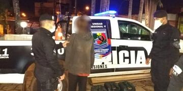 Intentaba robar combustible y terminó demorado.