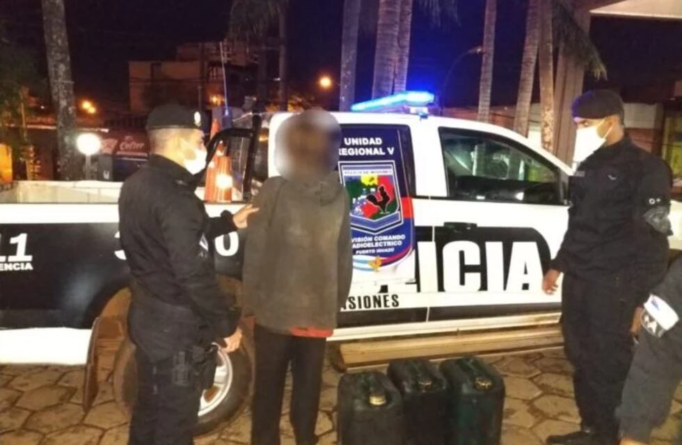 Intentaba robar combustible y terminó demorado