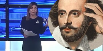 Según Noelia Novillo, William Shakespeare estaba vivo (Captura Canal 26).