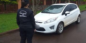 Hallaron un auto con pedido de secuestro bonaerense en Puerto Rico.