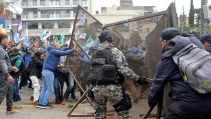 Violentos incidentes en Jujuy. / Foto: La Nación.