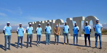 Tupungato presentó el equipo de ciclismo de ruta en el Mirador del Valle