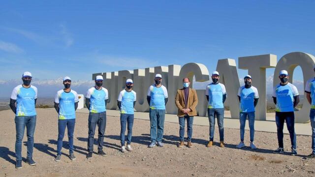 Tupungato presentó el equipo de ciclismo de ruta en el Mirador del Valle