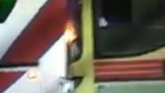 Accidente vial: choque entre dos colectivos