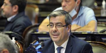 Germán Martínez, el santafesino reemplazante de Máximo Kirchner en la jefatura de bloque del Frente de Todos. (Clarín)