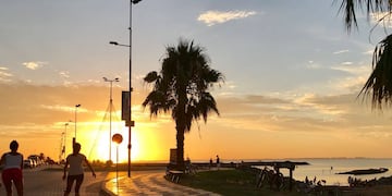 Los atardeceres sobre el "Mar cordobés" son maravillosos.