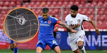 Violenta recepción a Lanús de parte de hincha de U de Chile