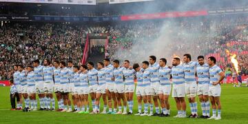 Los Pumas se preparan para el Mundial Francia 2023. (Prensa UAR)