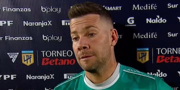 Guido Herrera, arquero y capitán de Talleres, habló sobre el caso Ramón Sosa. (Captura de TV)