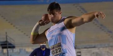 El oriundo de Cerrito ganó el torneo con una marca de 19,11 metros.