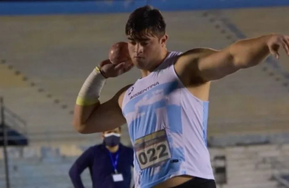 Nazareno Sasia ganó el oro en el Sudamericano Sub 23