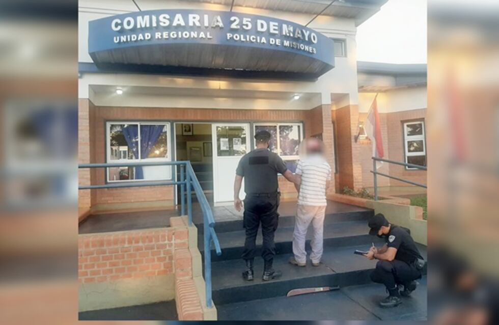 Un hombre hirió con un machete a un joven en 25 de Mayo