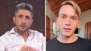 La reacción de Lucas Benvenuto antes de que Jey Mammón llegue a los Martín Fierro.