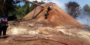 Eldorado: se registró un incendio en una carpintería y se extendió a un pinar