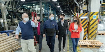 Funcionarios Municipales recorrieron la Planta de Río Chico