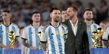 Lionel Messi y lo que dijo en los festejos de la Scaloneta. Foto: Twitter SportCenter.