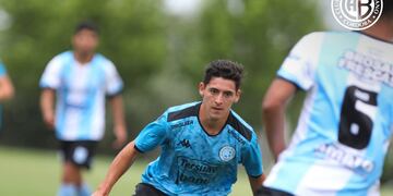 Gino Barbieri, el juvenil de Belgrano que pasará a préstamo a Racing.