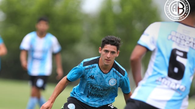 Gino Barbieri, el juvenil de Belgrano que pasará a préstamo a Racing.