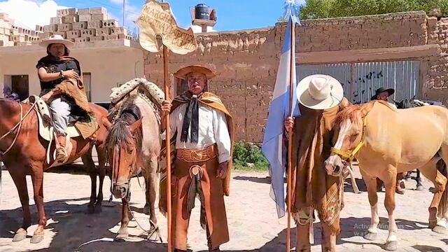 La Marcha Evocativa Patriótica a caballo "General Manuel Eduardo Arias" llegó este miércoles a Humahuaca.