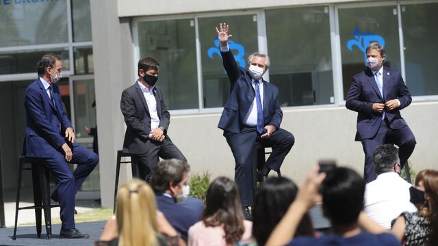 El presidente Alberto Fernández presentó mil obras públicas que se ejecutan en todo el país. (Clarín)