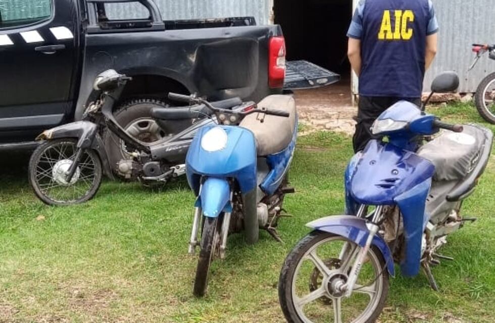 La AIC secuestró tres motos de dudosa procedencia