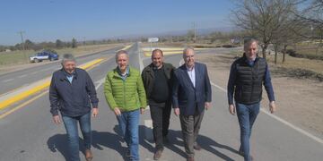 Juan Schiaretti y la nueva obra en la ruta provincial 23.
