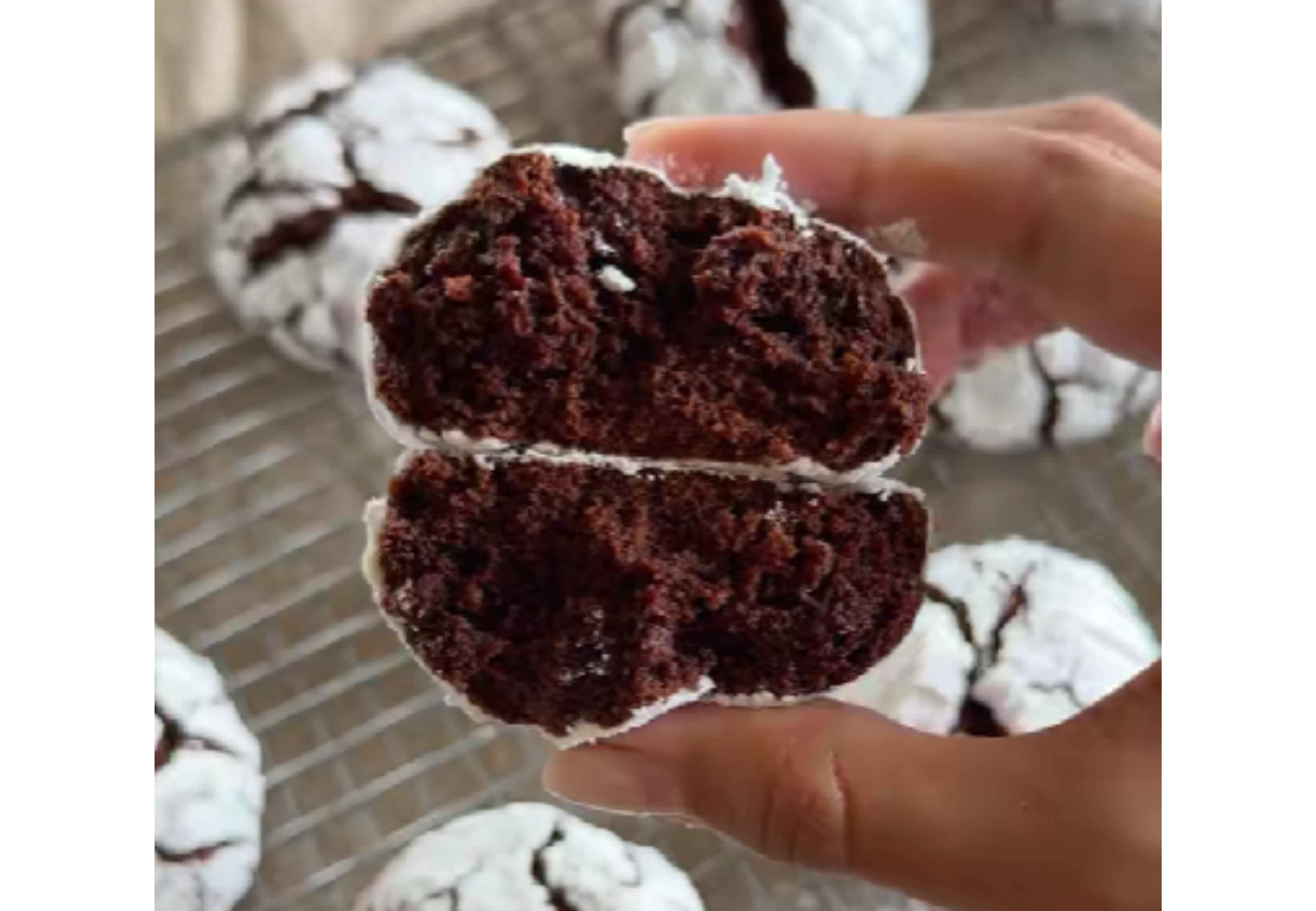 Así quedan las cookies por dentro.