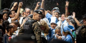 Argentina llega la selección a ezeiza al predio de AFA
Foto clarín