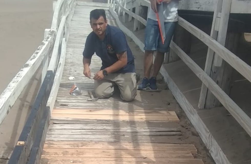 Repararon La Bajada Accesible de Claromecó