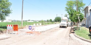 Obras de pavimentación en Barrio Independencia