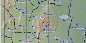 SISMO. En la zona de La Falda. Fue de 2,9º de magnitud (Foto gentileza Inpres).