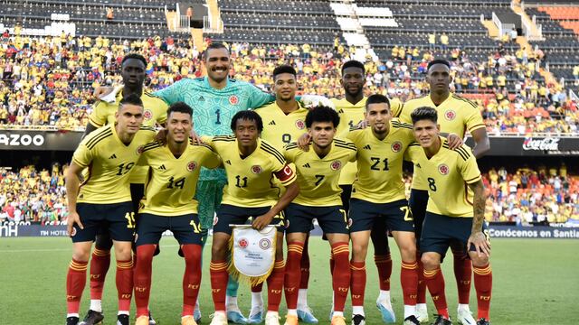 Diego Valoyes, delantero de Talleres, en el seleccionado de Colombia (Prensa selección de Colombia).