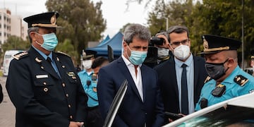 En el acto, Uñac estuvo acompañado por miembros de su Gabinete.