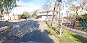 La zona donde ocurrió el doble crimen