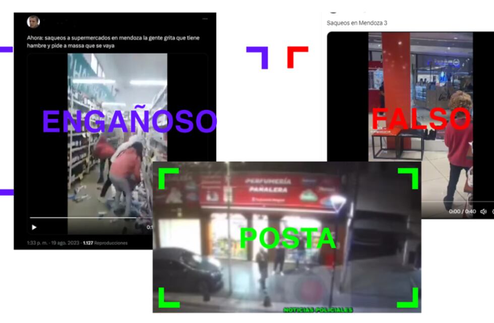 Circulan videos sobre saqueos: cuáles son verdaderos y cuáles falsos
