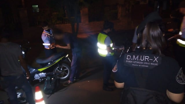 Además, se labraron 12 actas por infracción a la Ley Nacional de Tránsito y se retuvieron siete licencias.