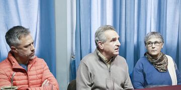 Leandro Busatto, Agustín Rossi y Sara Gentilini en Rafaela