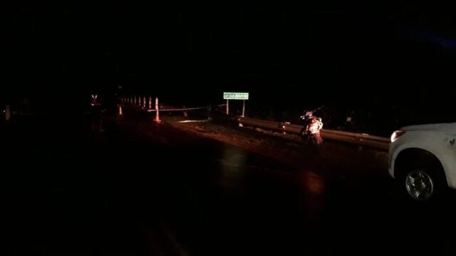 Despiste fatal sobre el puente del arroyo Los Muertos en Colonia Aurora.
