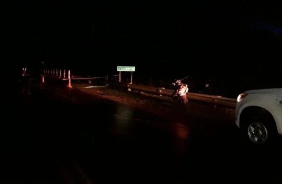 Despiste fatal sobre el puente del arroyo Los Muertos en Colonia Aurora