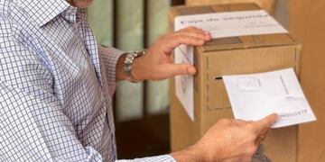 Luis Juez votó en Córdoba.