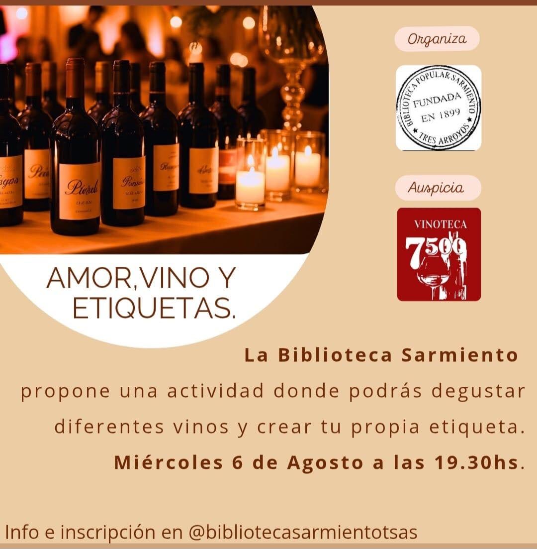 Amor, Vino y Etiquetas en la Biblioteca Sarmiento