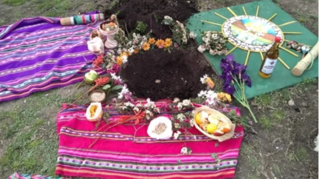 (ARCHIVO) Celebración de la Pachamama en la Plaza San Martín
