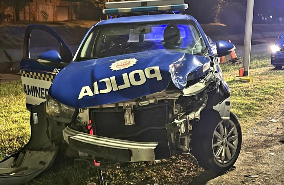 Se conoció el video del choque entre un colectivo de Tamse y un móvil de la Policía Caminera en Córdoba