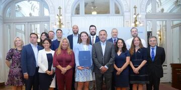 La comitiva estadounidense fue destacada como "Huéspedes de Honor" en Casa de Gobierno.