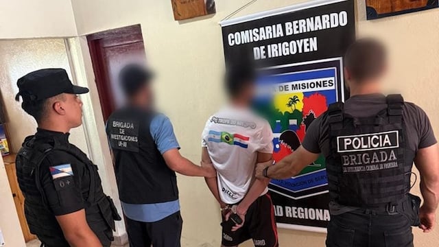 Detienen en Bernardo de Irigoyen a un joven buscado por Interpol por homicidio en Brasil.