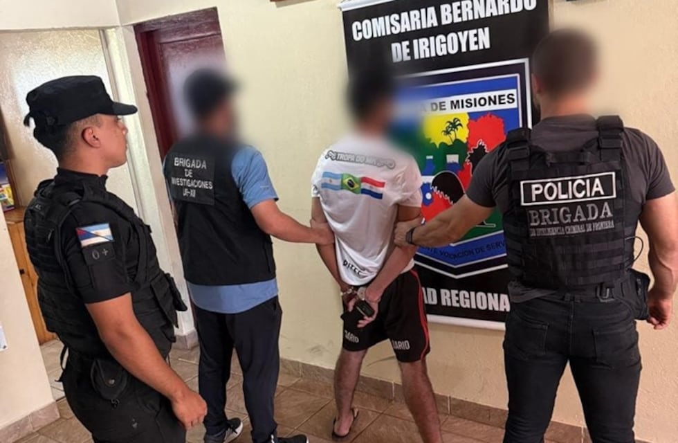 Detienen en Bernardo de Irigoyen a un joven buscado por Interpol por homicidio en Brasil