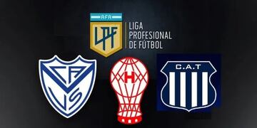 Vélez, Huracán y Talleres, uno de los tres ganará la Liga Profesional. / Gentileza.