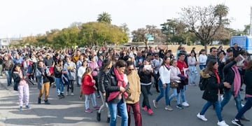 Marcha de este sábado en Laboulaye por la aparición con vida de Joaquín (Gentileza El Doce).